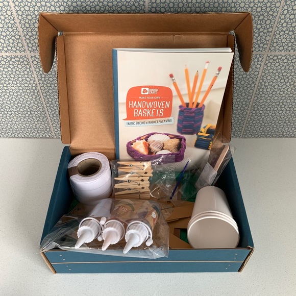 KiwiCo Doodle Crate ‘Make Your Own Handwoven Baskets’ Unused Craft Activity Kit - Picture 1 of 4